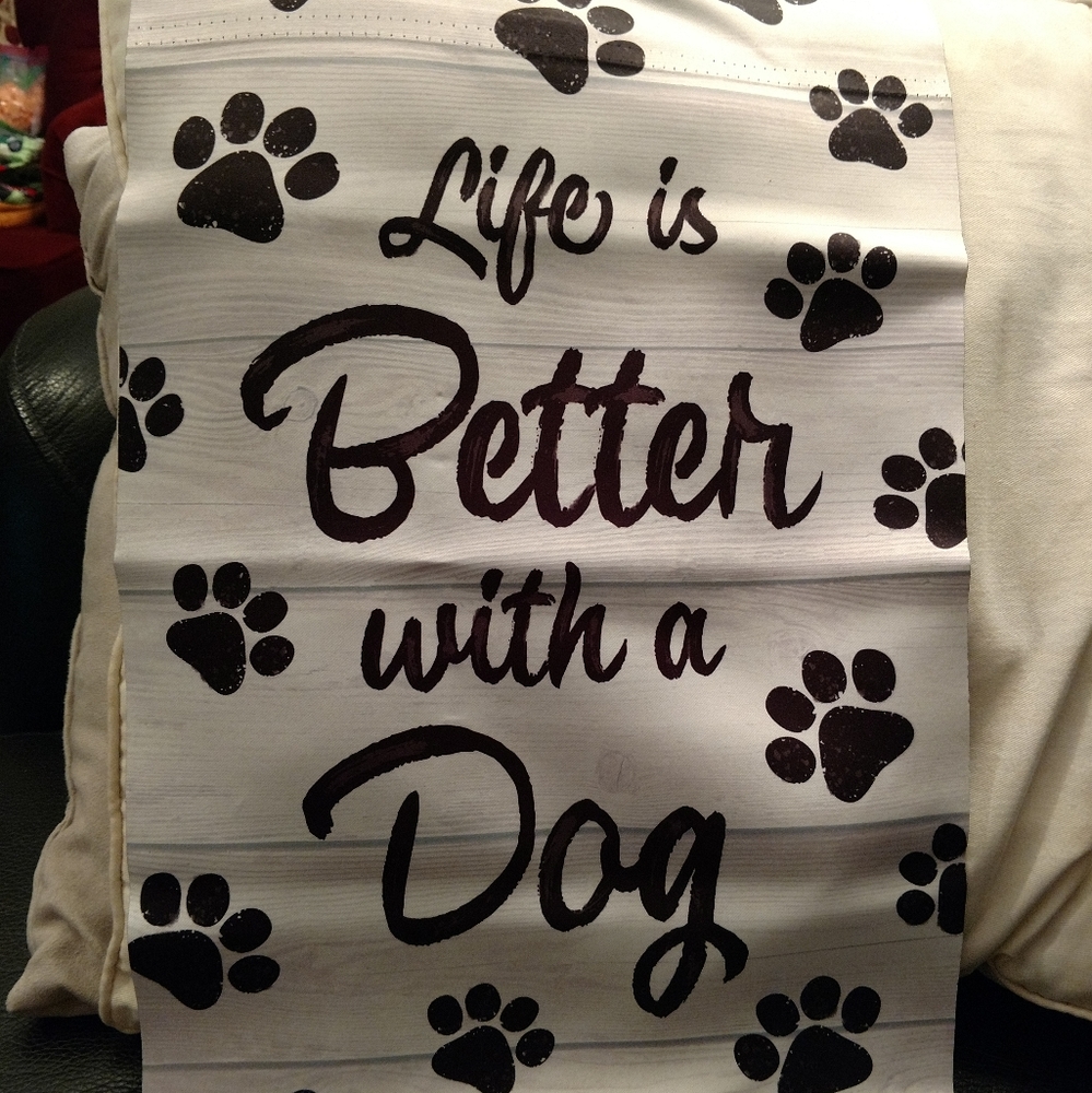 Garden Flag - Double Sided, Dog Print